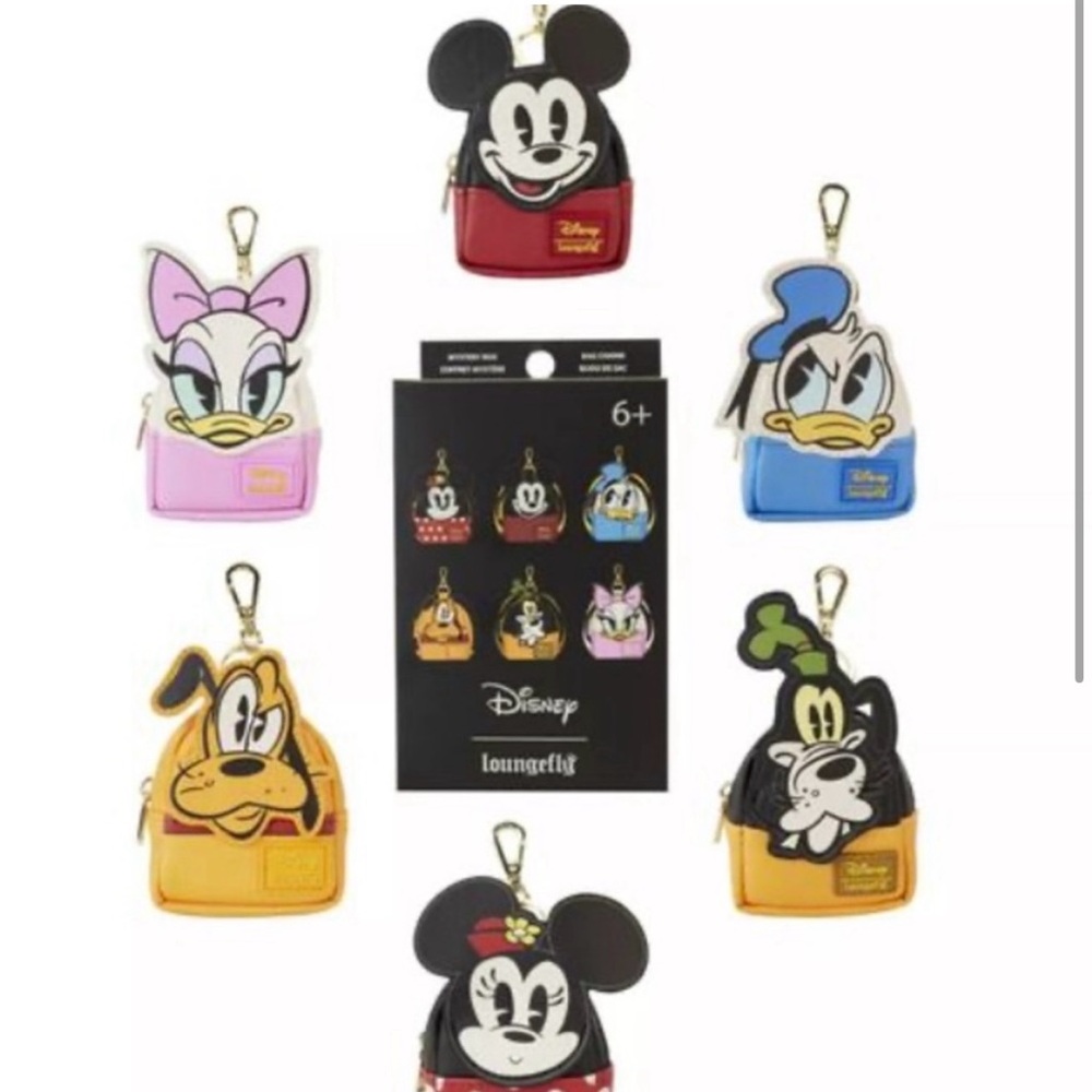 Loungefly Disney Cosplay Mystery Mini Backpack Keychain Charm New In Box - Picture 5 of 5